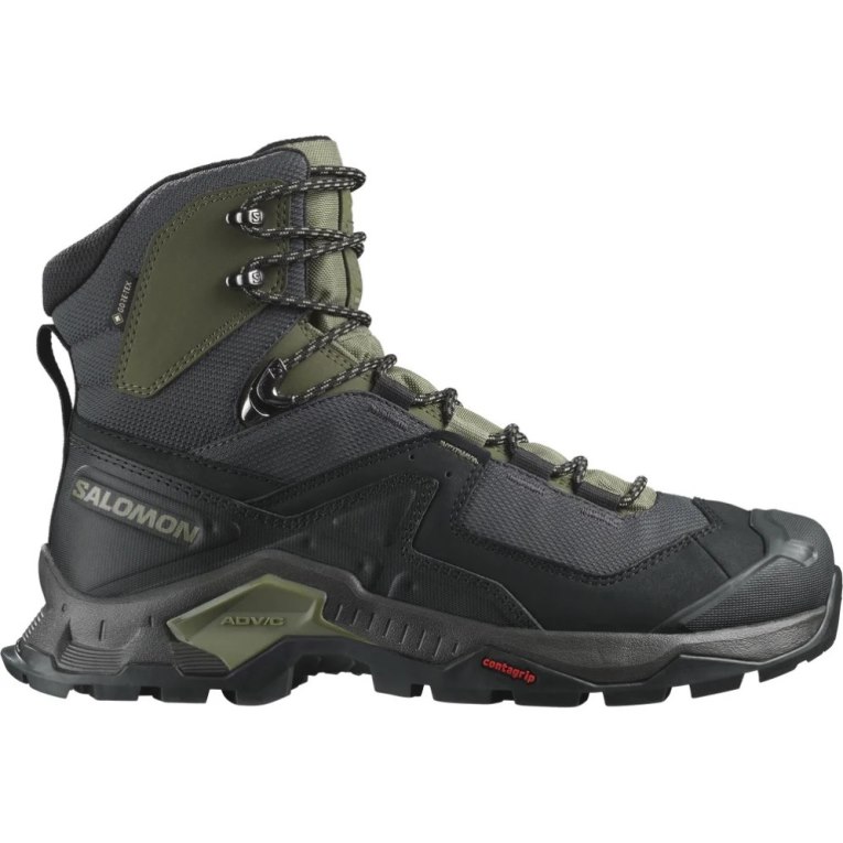 Botas Montaña Salomon Quest Element GTX Hombre Negros Verde Oliva | MX ONUC243